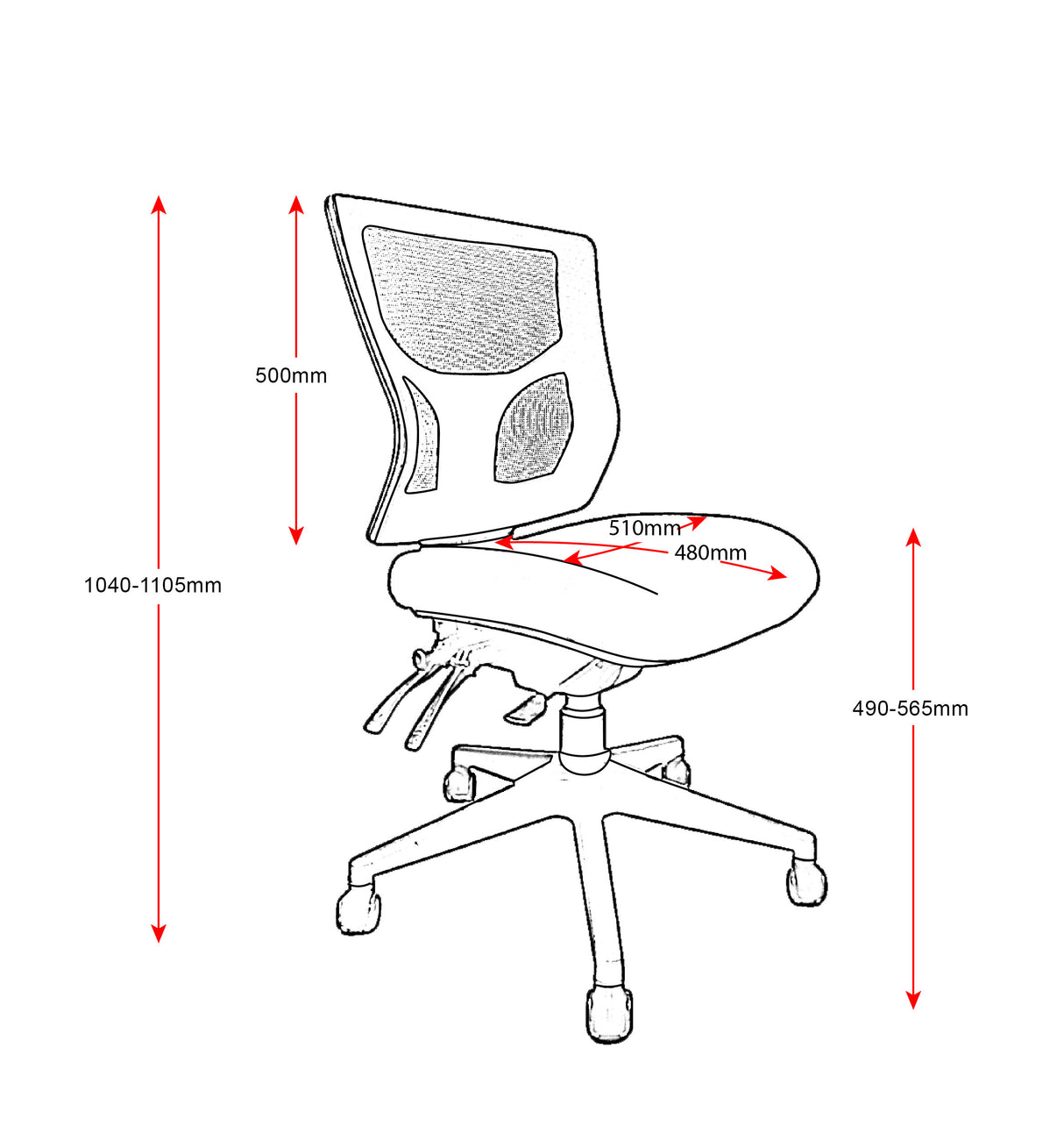 RL Milan Mesh Back Task Chair