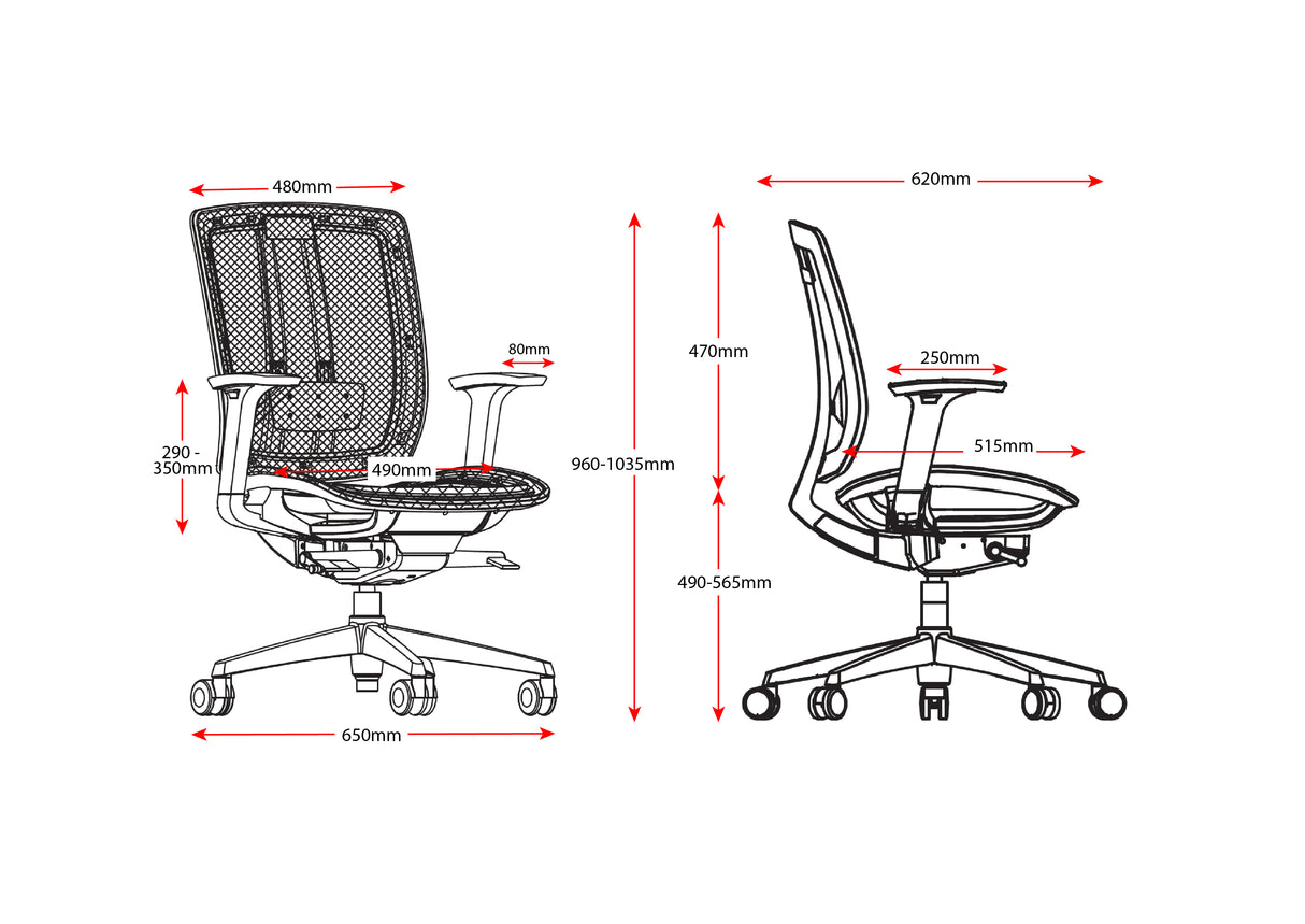 RL Oasis Mesh Back Task Chair