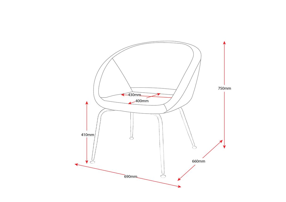 RL Opal Fabric Upholstered Breakout Area Tub Chair