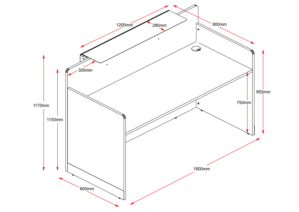 RL RC1809 Reception Counter