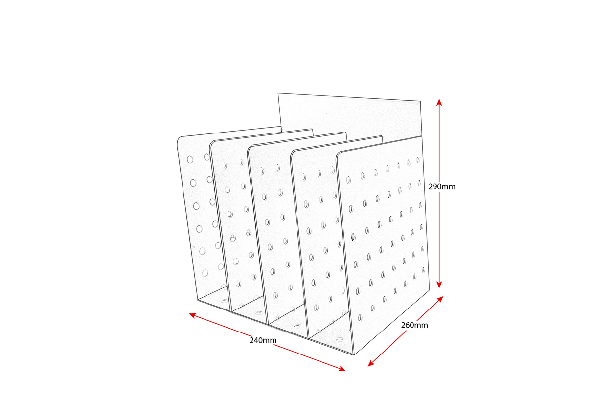 RL Rapid Screen 4 Slot Document Divider