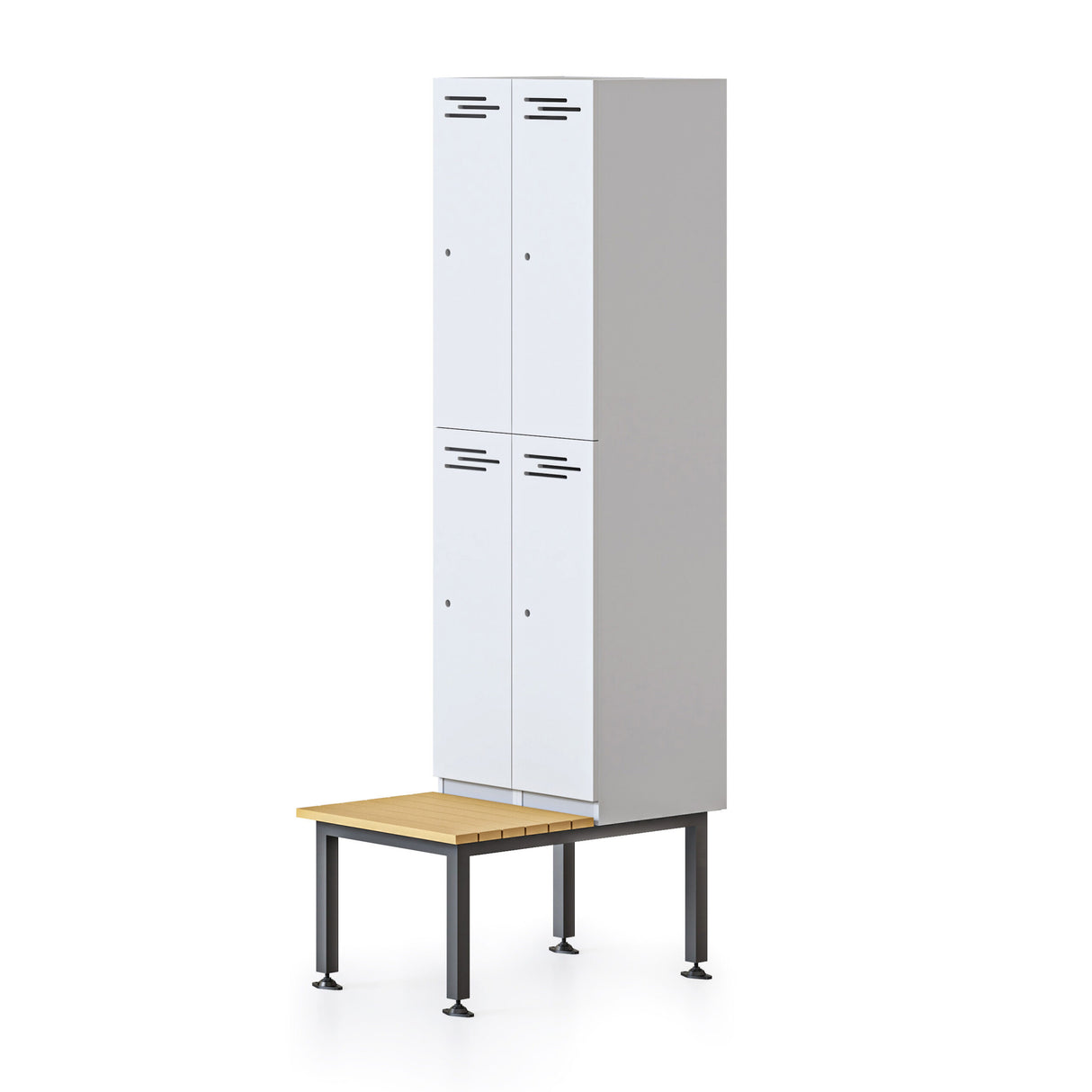 RL Go Metal Locker Seat and Stands