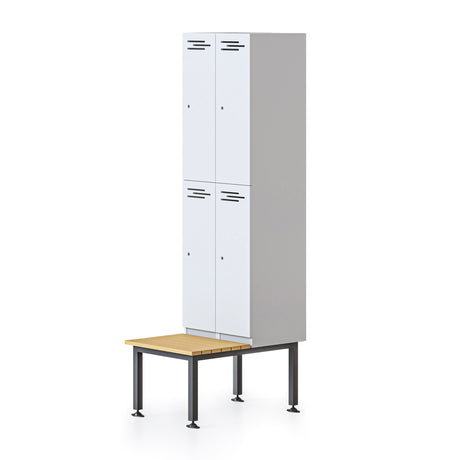 RL Go Metal Locker Seat and Stands