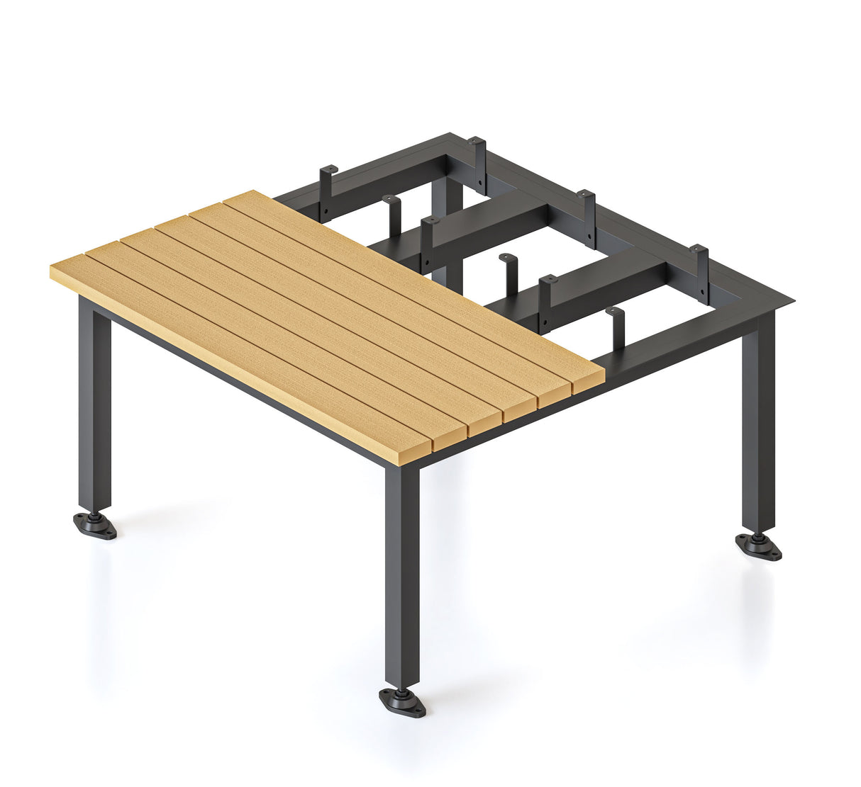 RL Go Metal Locker Seat and Stands