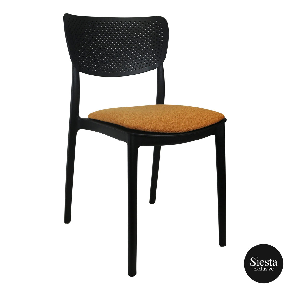 FL Lucy Hospitality Outdoor Stackable Chair with Cushion