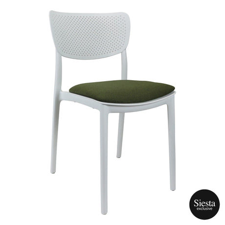 FL Lucy Hospitality Outdoor Stackable Chair with Cushion