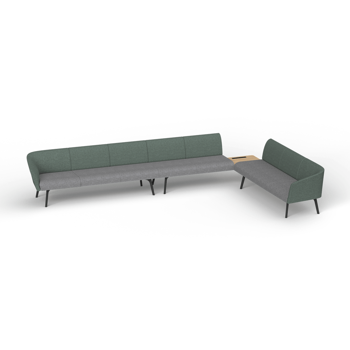 OL Willow Reception Area 8 Seater Sofa with Side Table