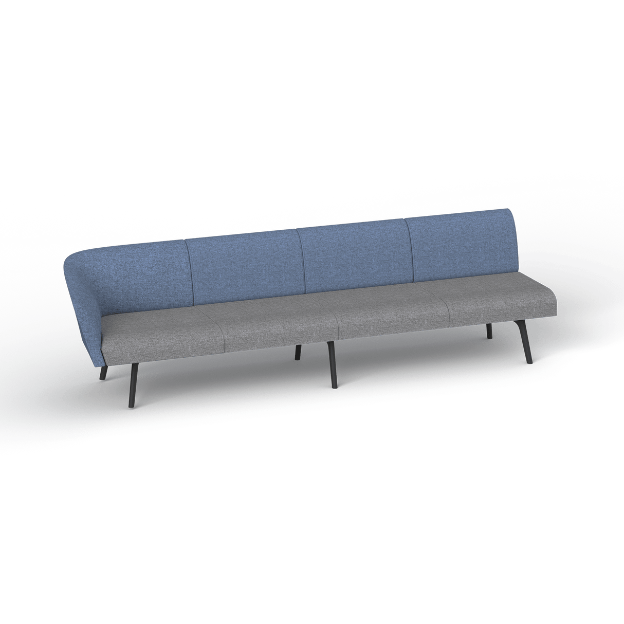 OL Willow Fabric Upholstered 4 Seater 1 Arm Reception Area Sofa