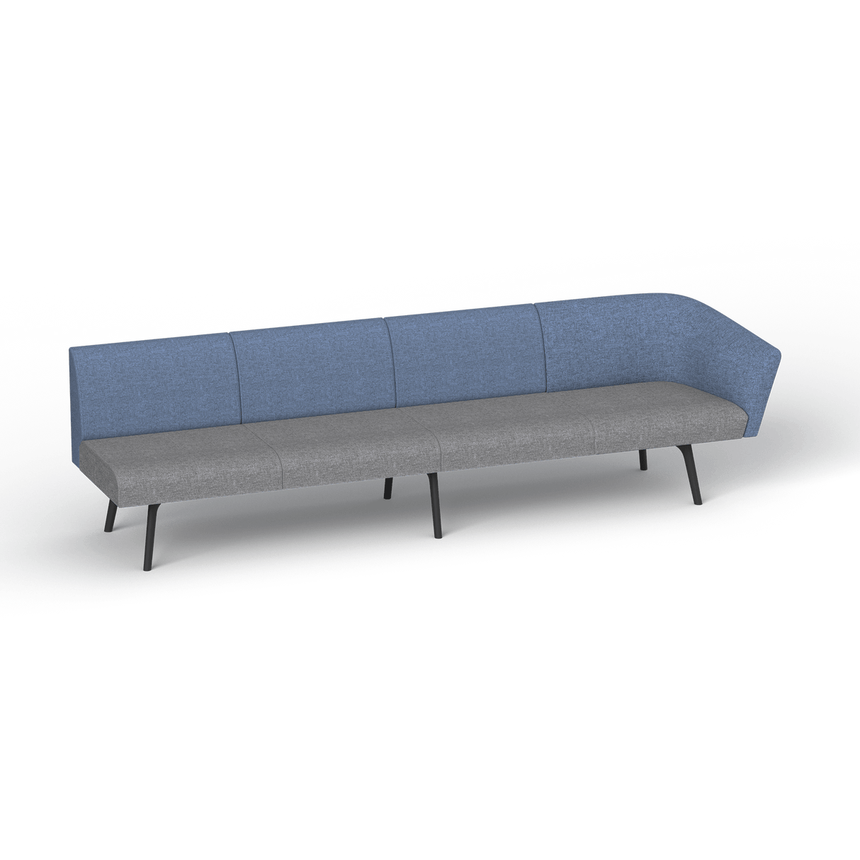 OL Willow Fabric Upholstered 4 Seater 1 Arm Reception Area Sofa