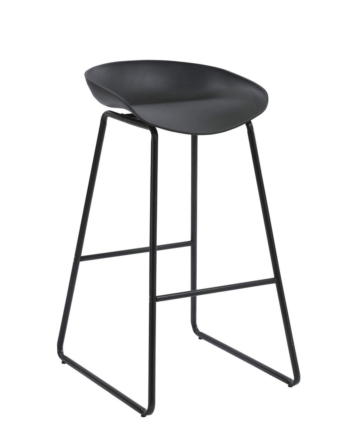 RL Aries Black Metal Frame Hospitality Counter Stool