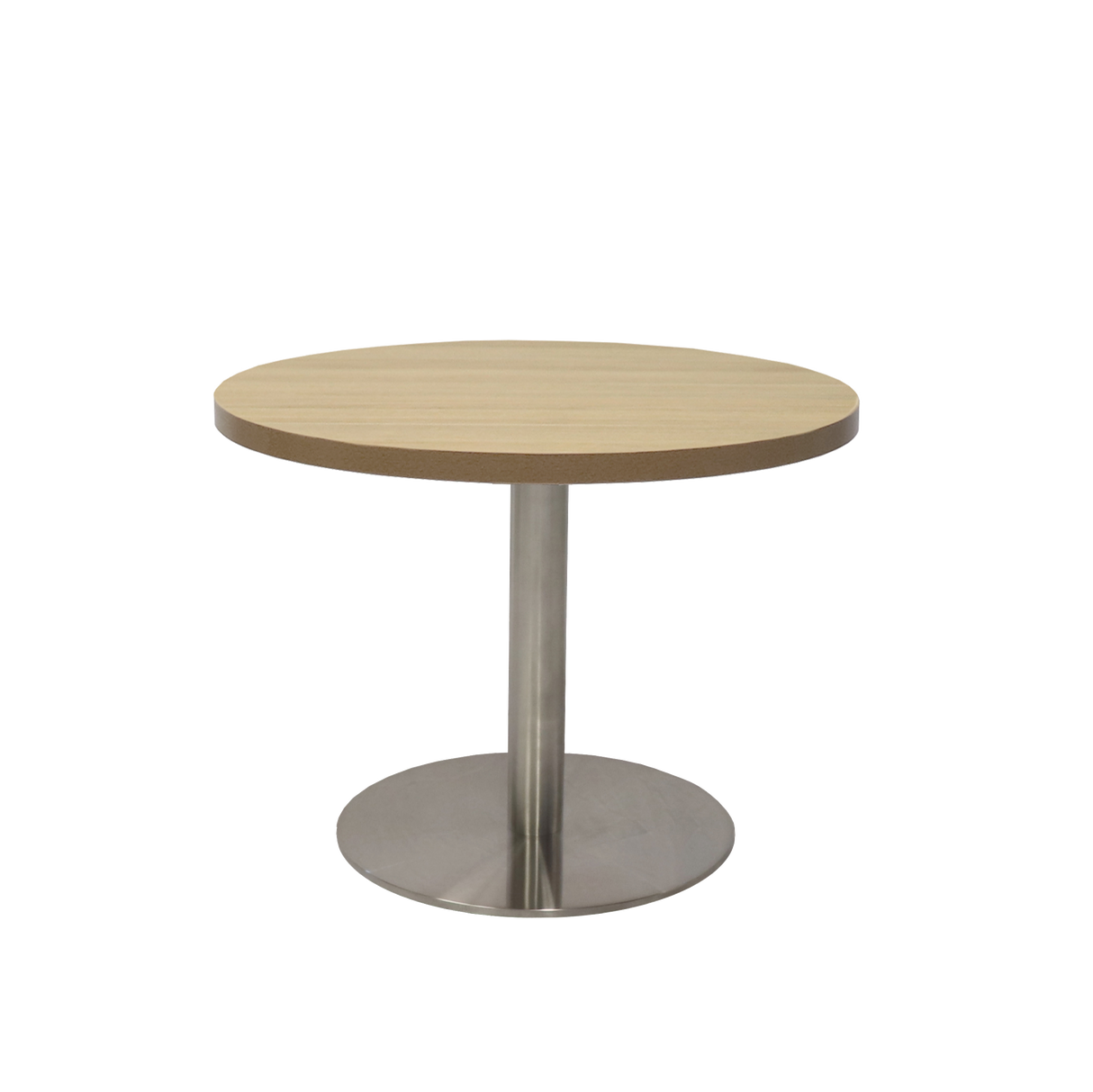RL Estilo Stainless Steel Base Round Coffee Table