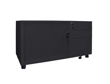 RL Go Steel Lockable 2 Drawer 1 File Drawer Mobile Caddy