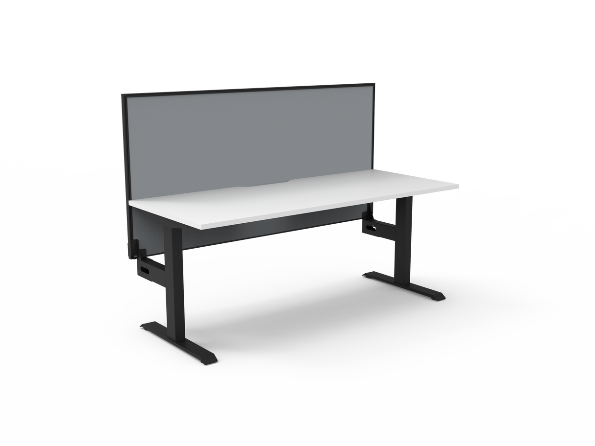 RL Boost Static Single Sided Workstation with Aluminium Framed Screen
