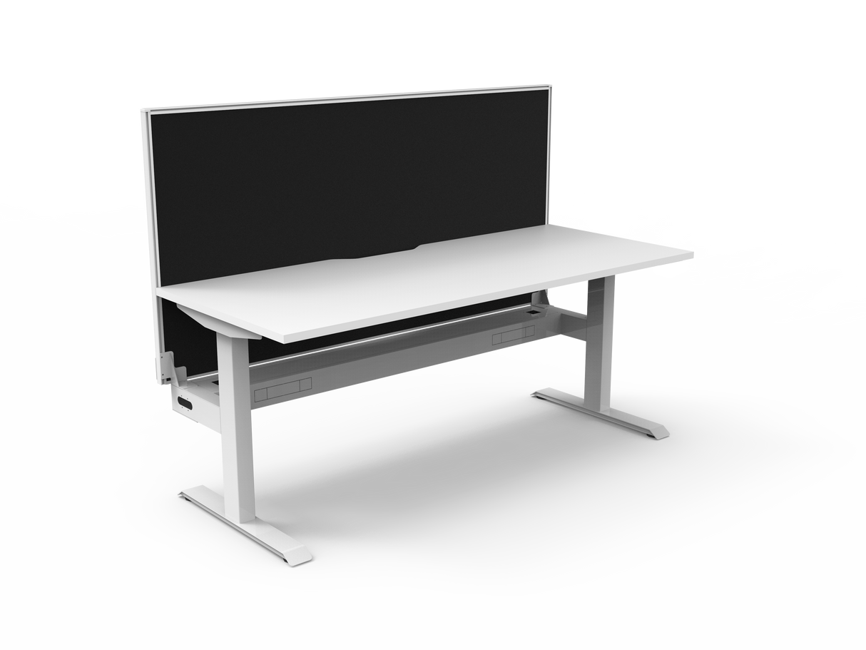 RL Boost Static Single Sided Workstation with Aluminium Framed Screen