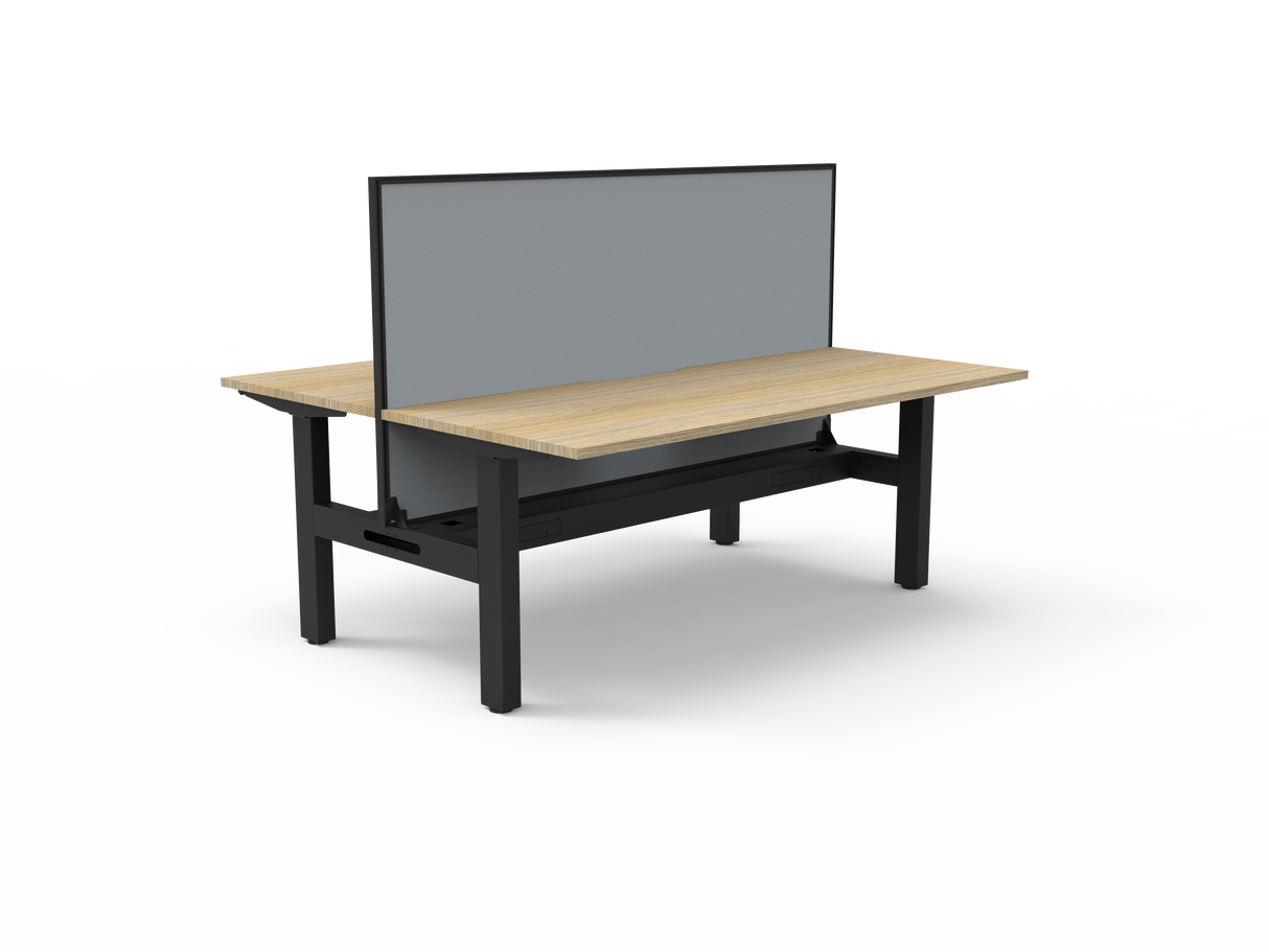 RL Boost Static 2-User Double Sided Workstation with SHUSH30 Screen