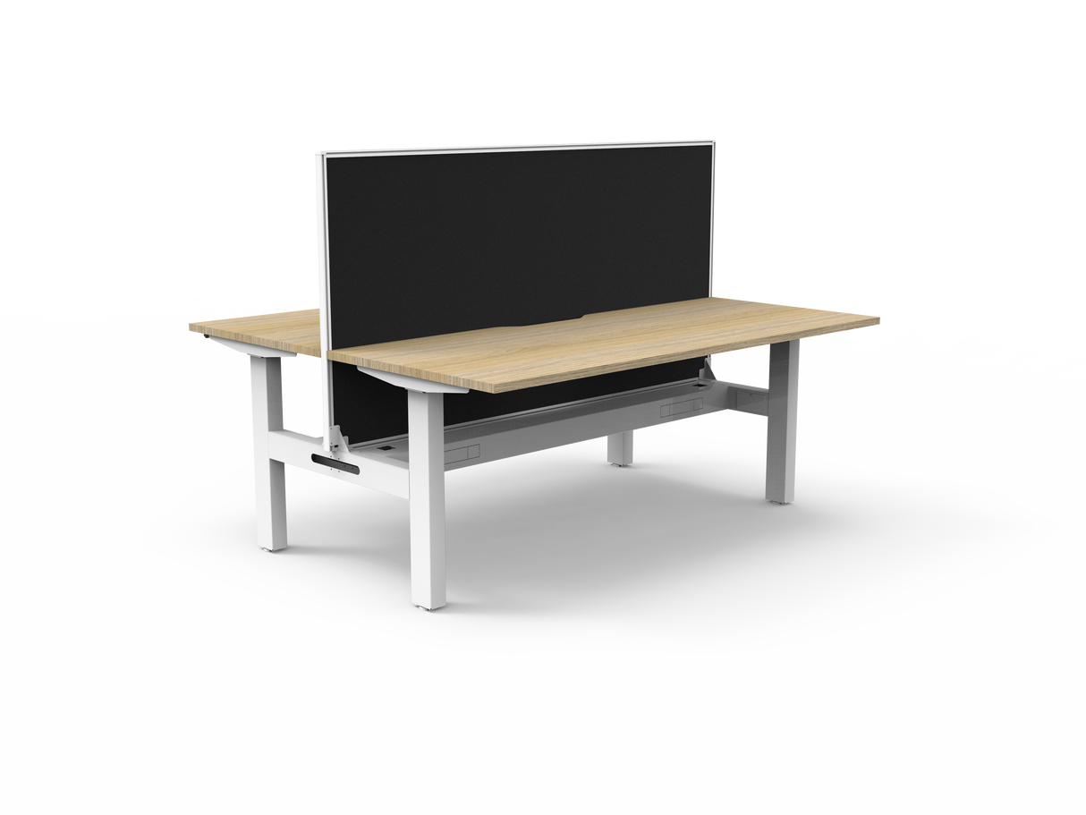 RL Boost Static 2-User Double Sided Workstation with SHUSH30 Screen