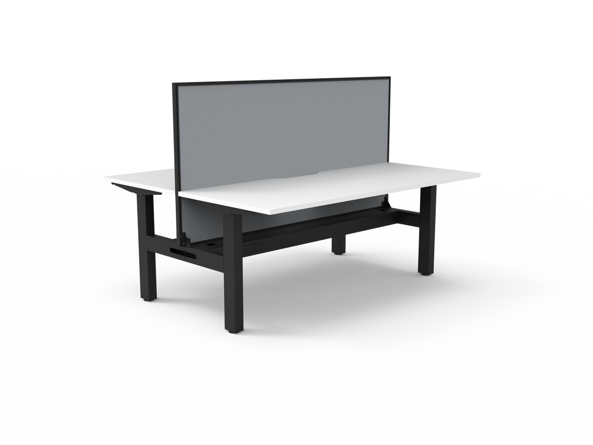 RL Boost Static 2-User Double Sided Workstation with SHUSH30 Screen