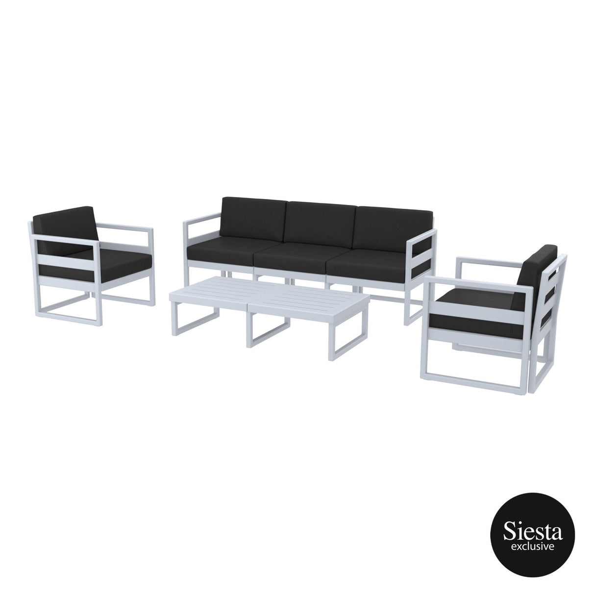 FL Mykonos Hospitality Outdoor XL Lounge Set with Cushion