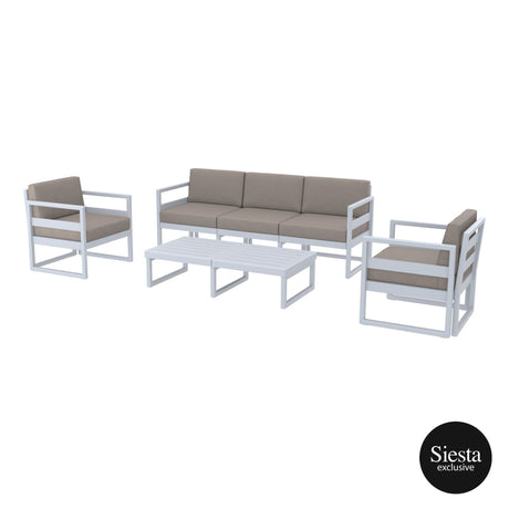 FL Mykonos Hospitality Outdoor XL Lounge Set with Cushion