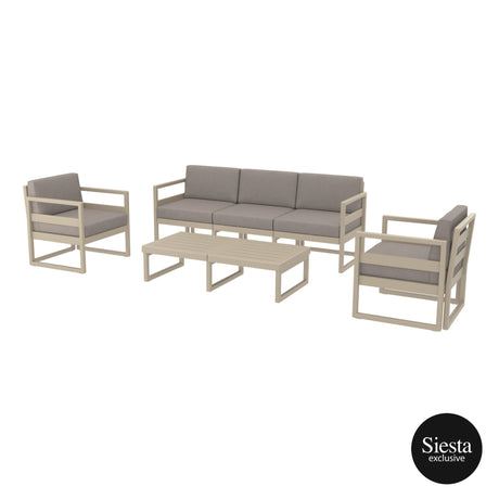 FL Mykonos Hospitality Outdoor XL Lounge Set with Cushion