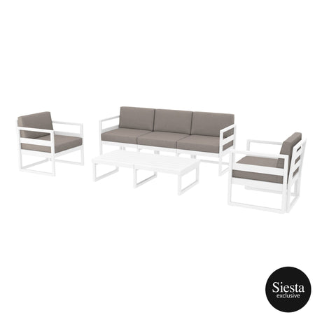 FL Mykonos Hospitality Outdoor XL Lounge Set with Cushion