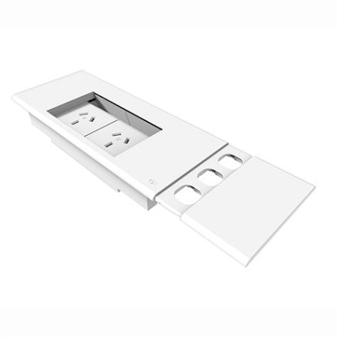 CM Electracom Flip Box with 2 GPO & Provision For 3 Data
