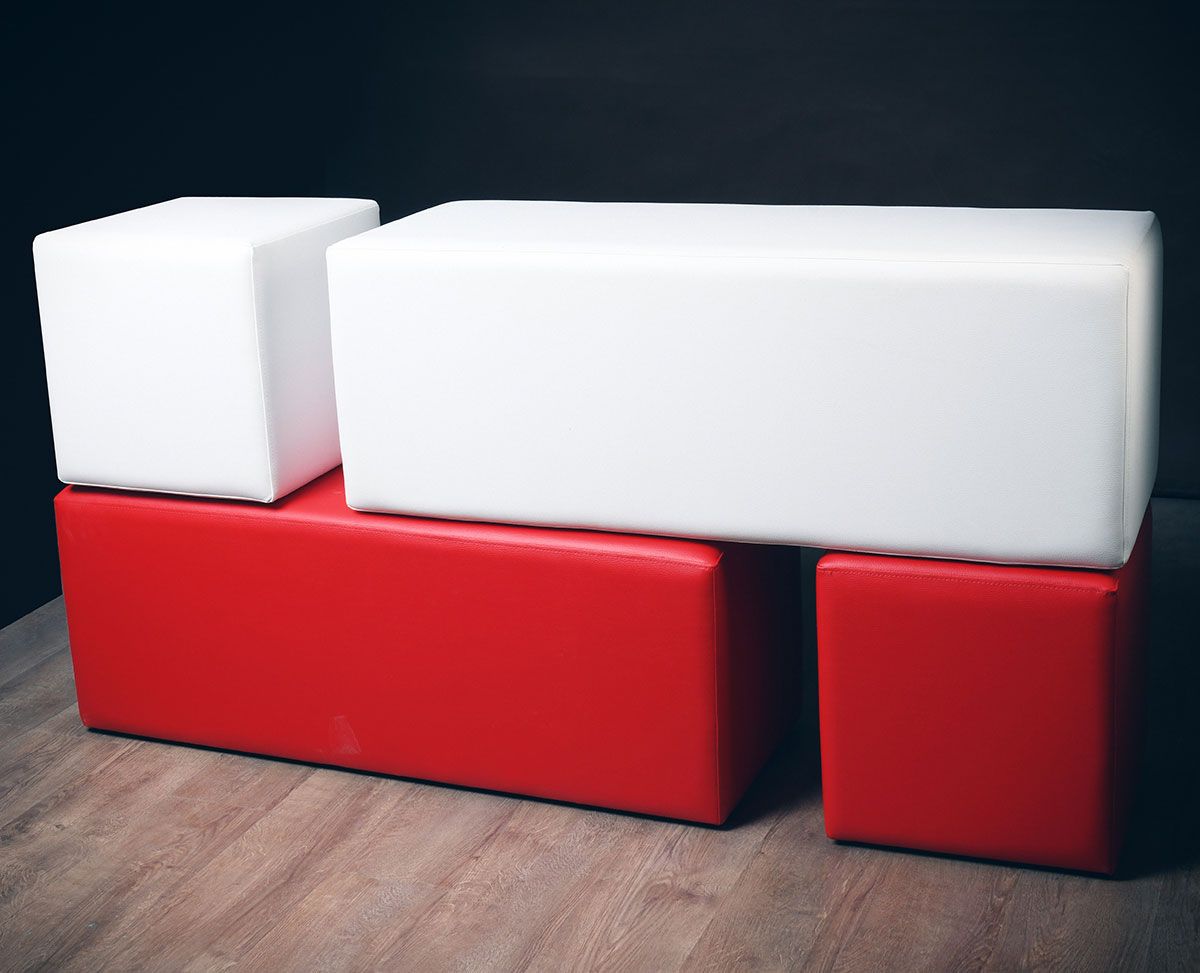 FL Rectangle Ottoman For Reception Area