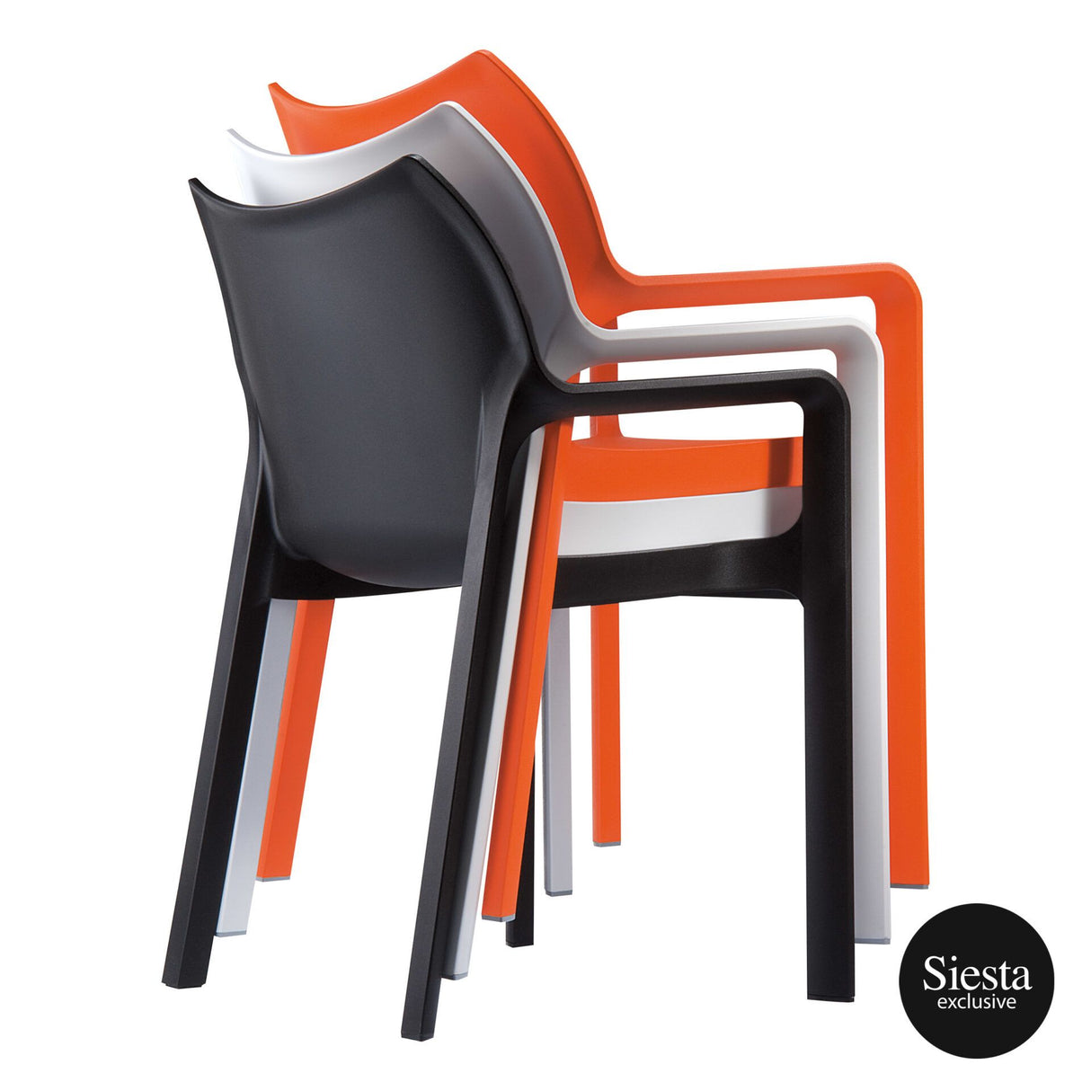 FL Diva Hospitality Stackable Outdoor Chair