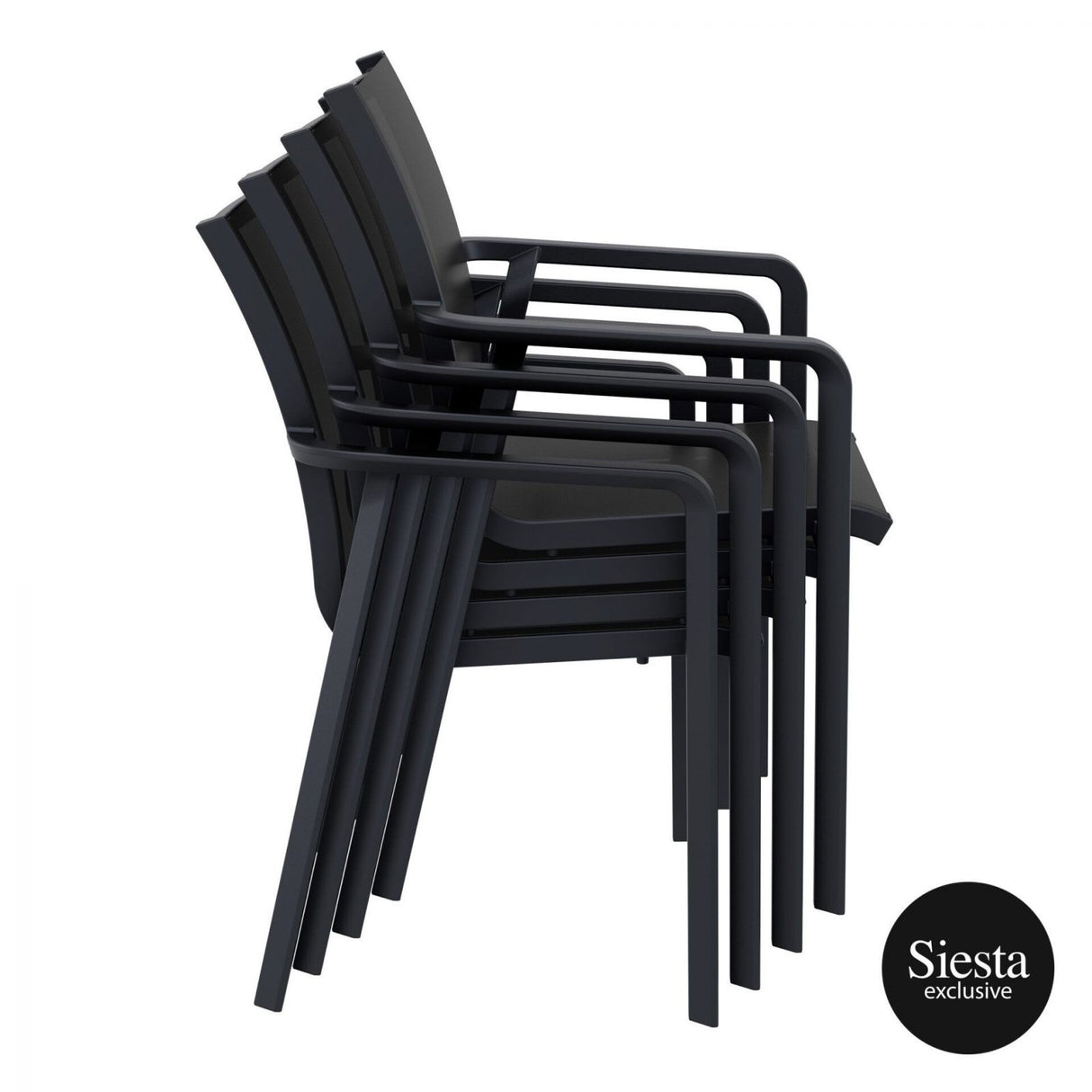 FL Pacific Hospitality Outdoor Stackable Armchair