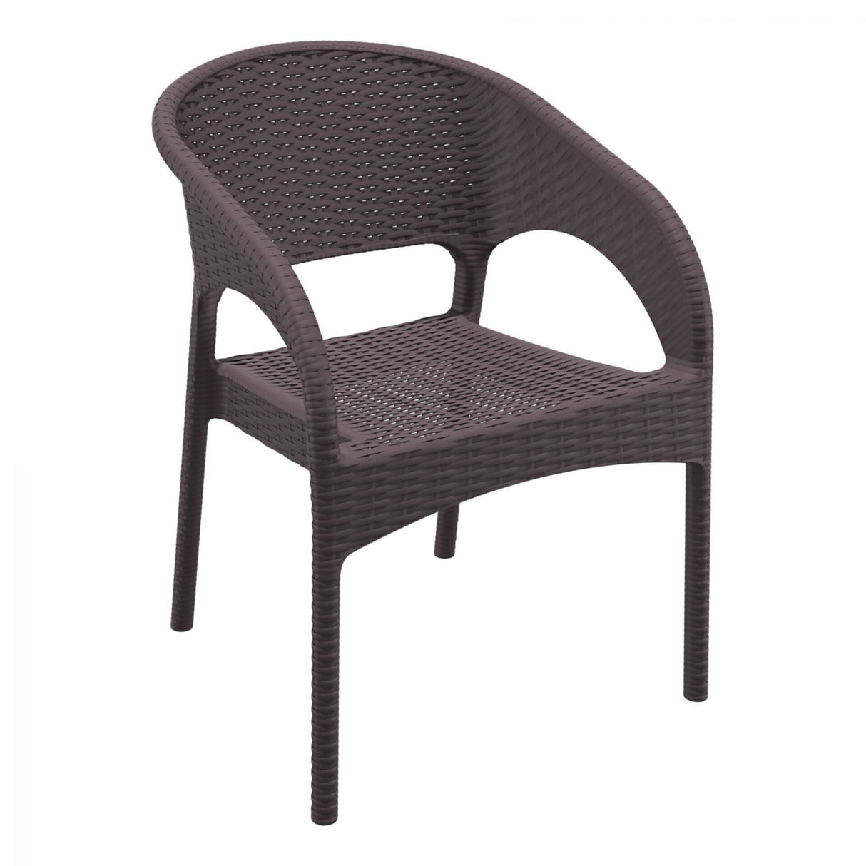 FL 7 Piece Outdoor Extendable Dining Table Setting with Panama Rattan Armchair