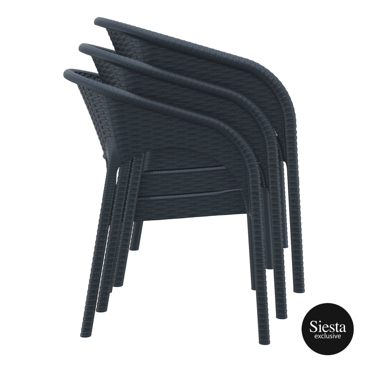 FL 7 Piece Tahiti Hospitality Outdoor Dining Table with Panama Chair