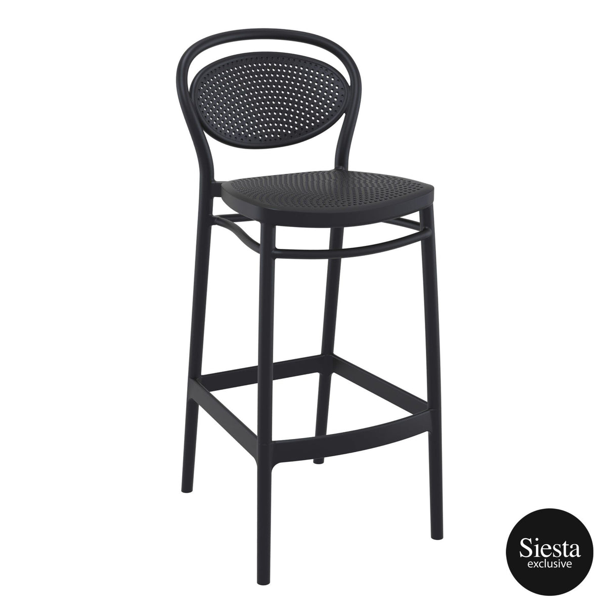 FL Sky Hospitality Square Folding Bar Table & Marcel Barstool Set