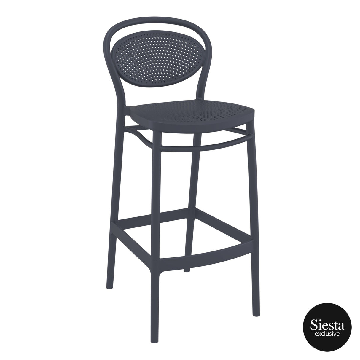 FL Sky Hospitality Square Folding Bar Table & Marcel Barstool Set