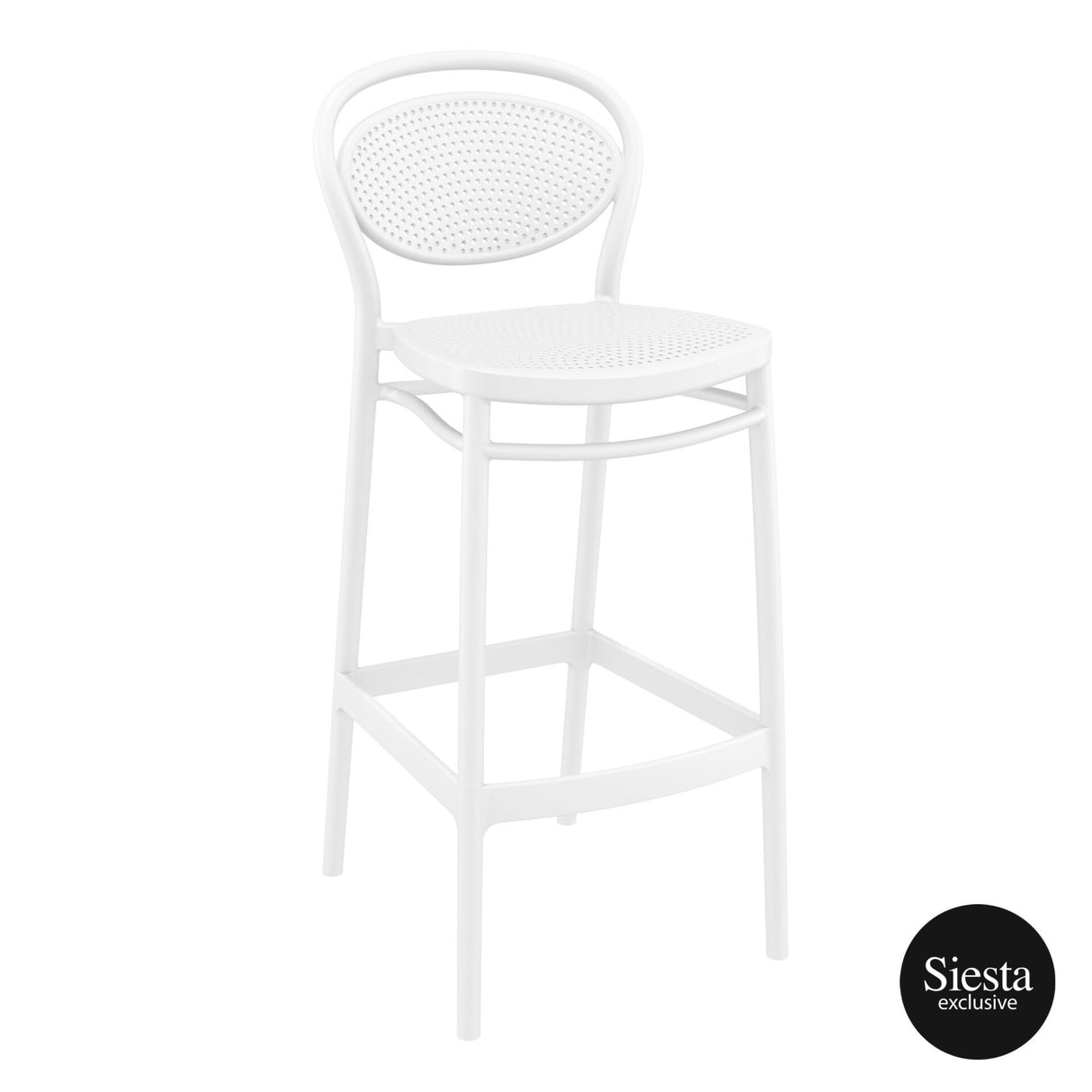 FL Sky Hospitality Square Folding Bar Table & Marcel Barstool Set