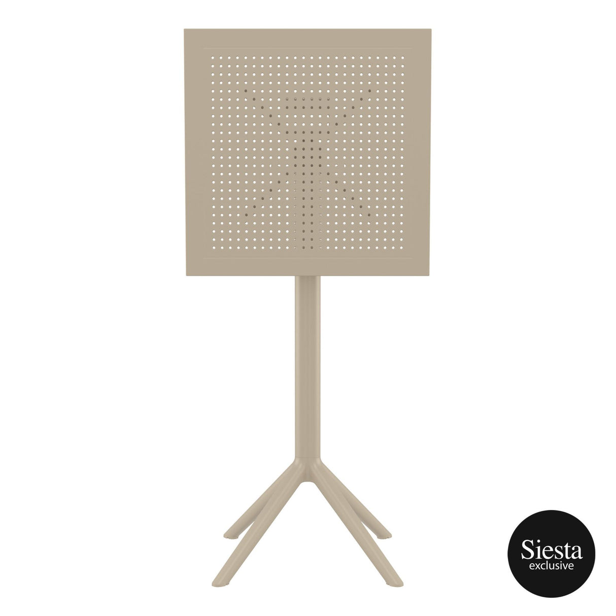 FL Sky Hospitality Square Folding Bar Table & Marcel Barstool Set