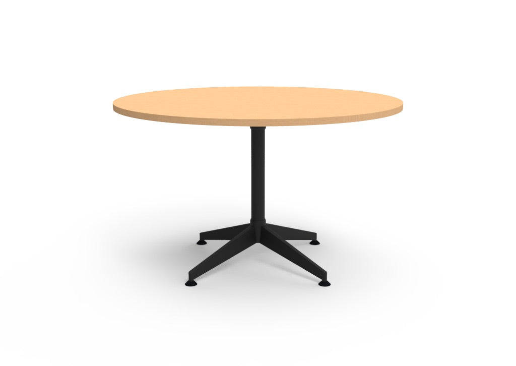 RL Typhoon Black Base Round Meeting Table