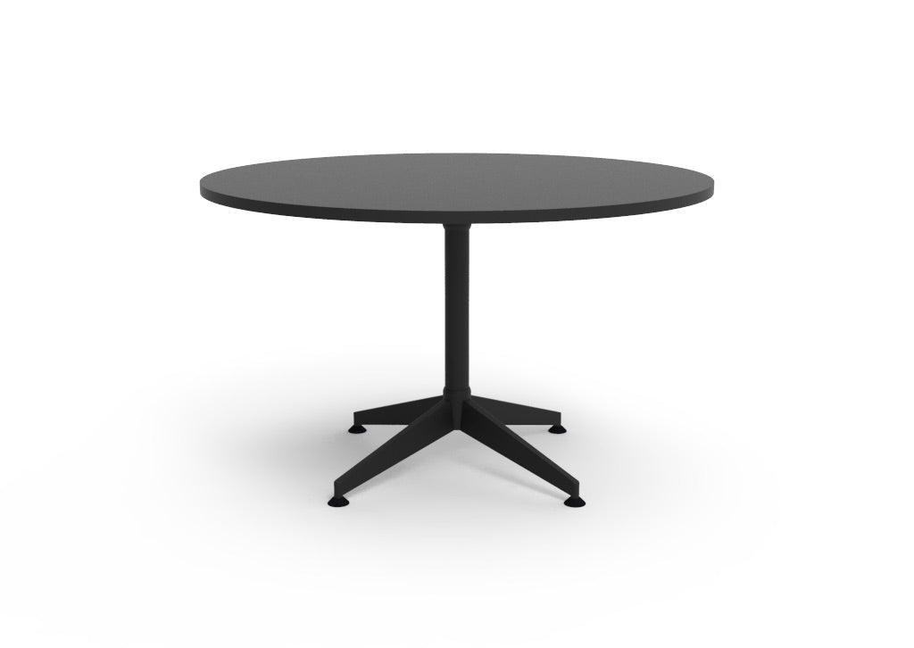 RL Typhoon Black Base Round Meeting Table