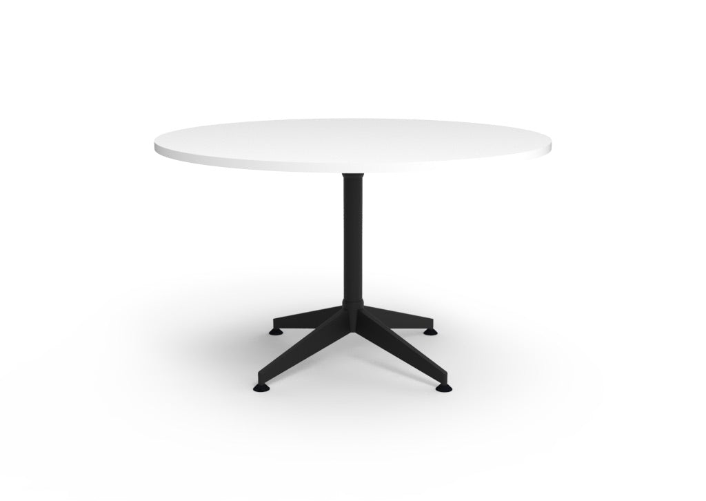 RL Typhoon Black Base Round Meeting Table
