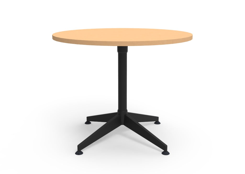 RL Typhoon Black Base Round Meeting Table