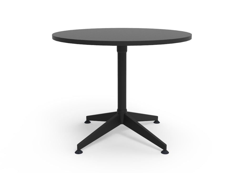 RL Typhoon Black Base Round Meeting Table