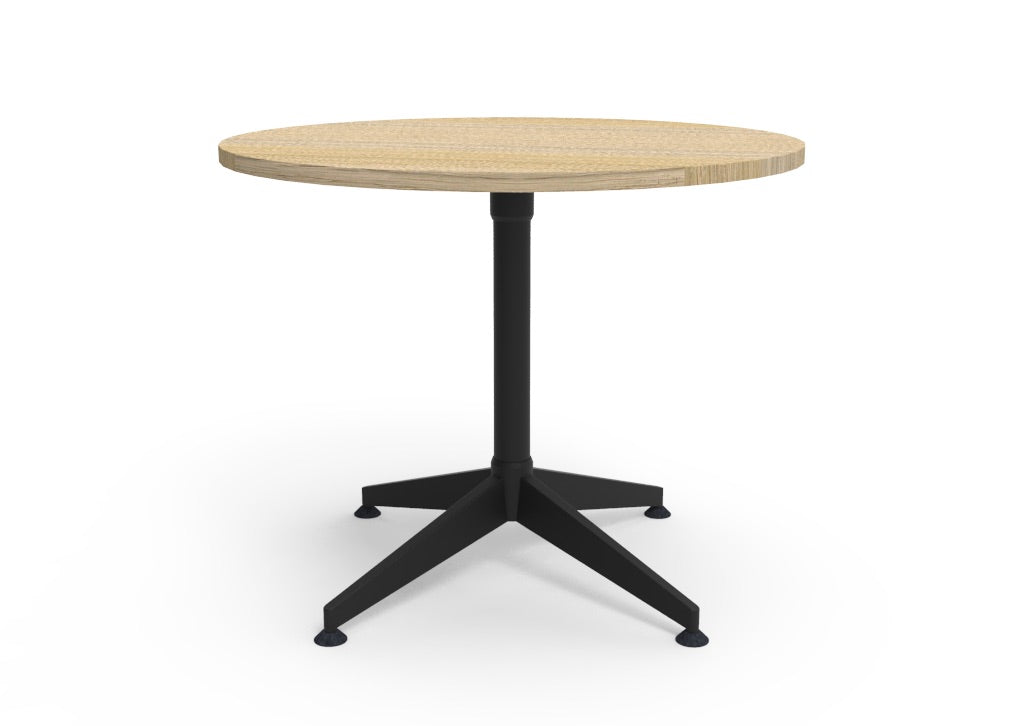RL Typhoon Black Base Round Meeting Table