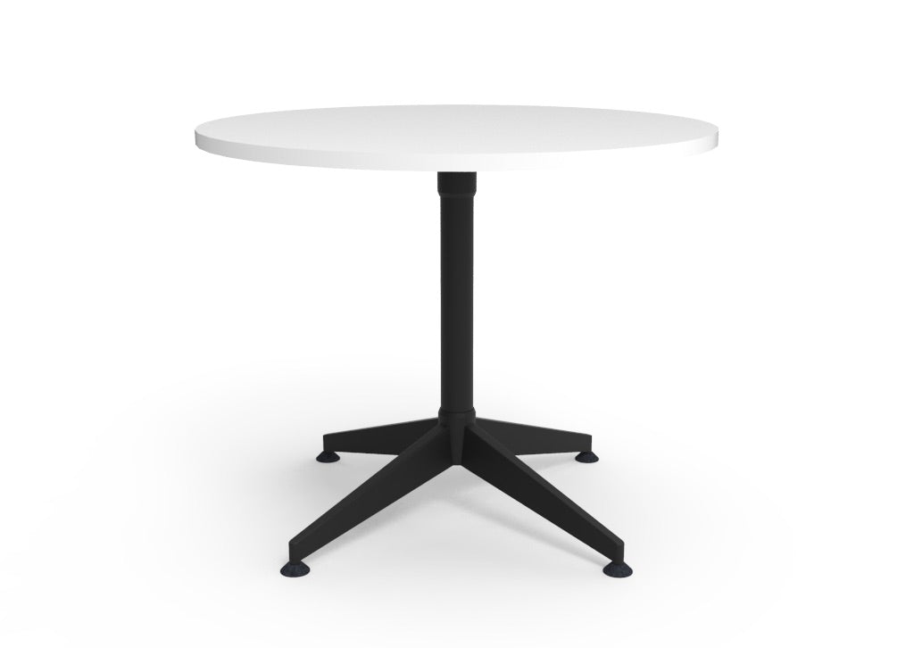 RL Typhoon Black Base Round Meeting Table