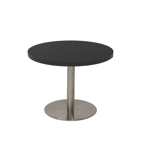 RL Estilo Stainless Steel Base Round Coffee Table