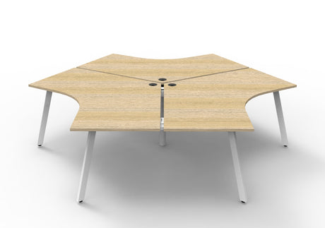 RL Infinity 120 Degree System Desk for 3 Users