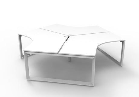 RL Infinity 120 Degree Loop Leg System Desk for 3 Users