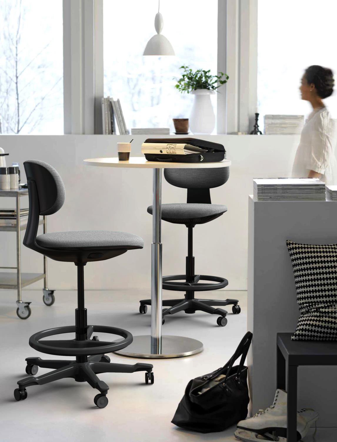 RL Yoyo Fabric Upholstered Drafting Chair