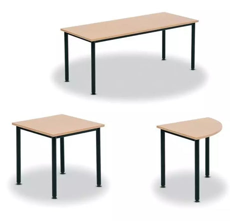MA Astra Round Leg Rectangular Table 25mm Top