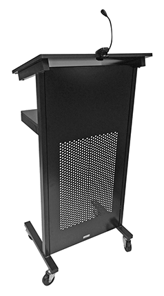 RL Heavy Duty Lectern with Melamine Shelves and Castors