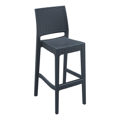 FL Jamaica Hospitality Outdoor Stackable Bar Stool