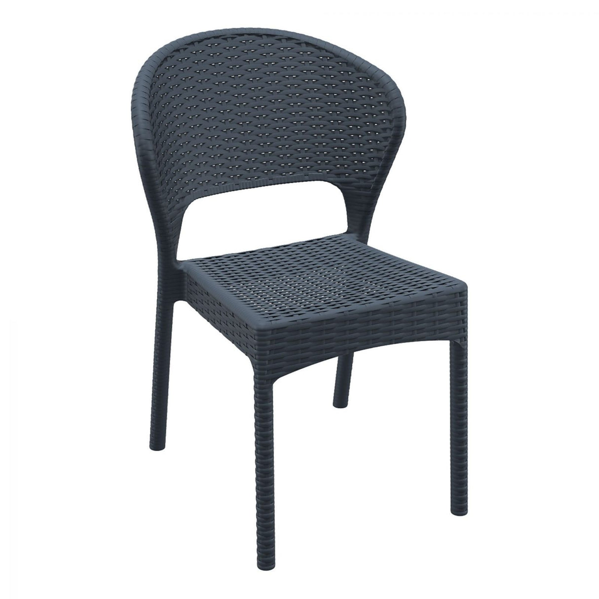FL 9 Piece Tahiti Hospitality Outdoor Dining Table with Daytona Chair Set